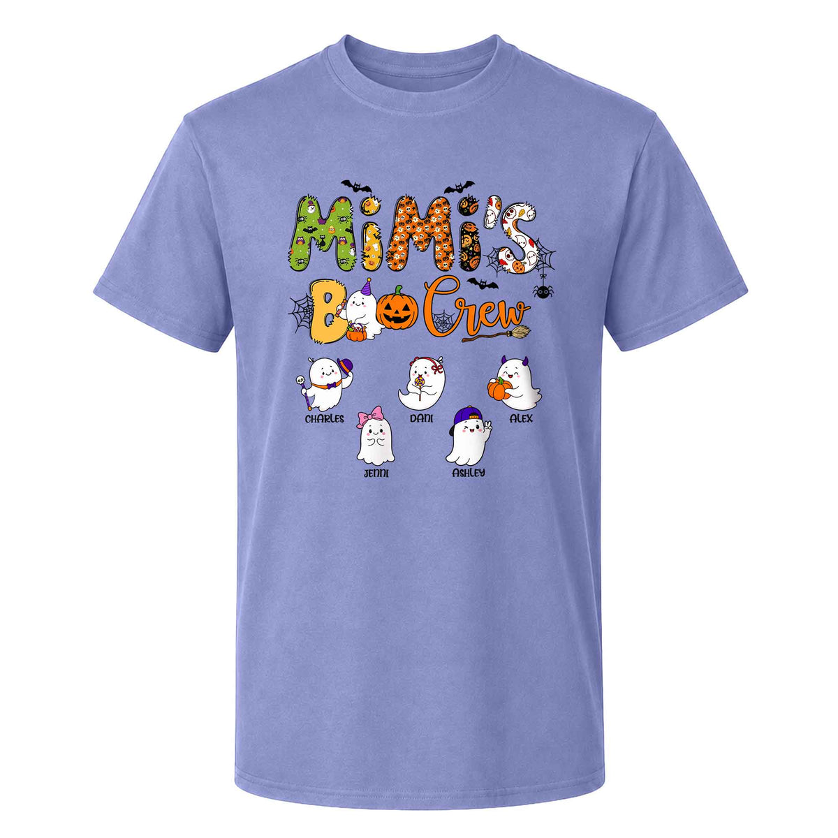 Personalized Halloween Shirt - Mimi's Boo Crew T-Shirt Sweatshirt - Spooky Season Gift for Mom, Grandma