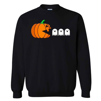 Pumpkin Ghost Graphic Halloween Sweatshirt, Spooky Season Jack O Lantern Shirt, Funny Halloween Gift