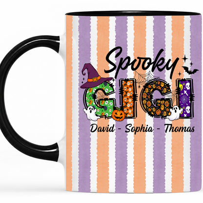 Personalized Halloween Accent Mug - Spooky Gigi Mug - Halloween Gift for Family Members