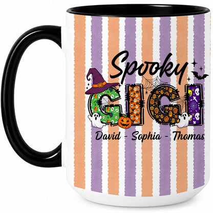 Personalized Halloween Accent Mug - Spooky Gigi Mug - Halloween Gift for Family Members