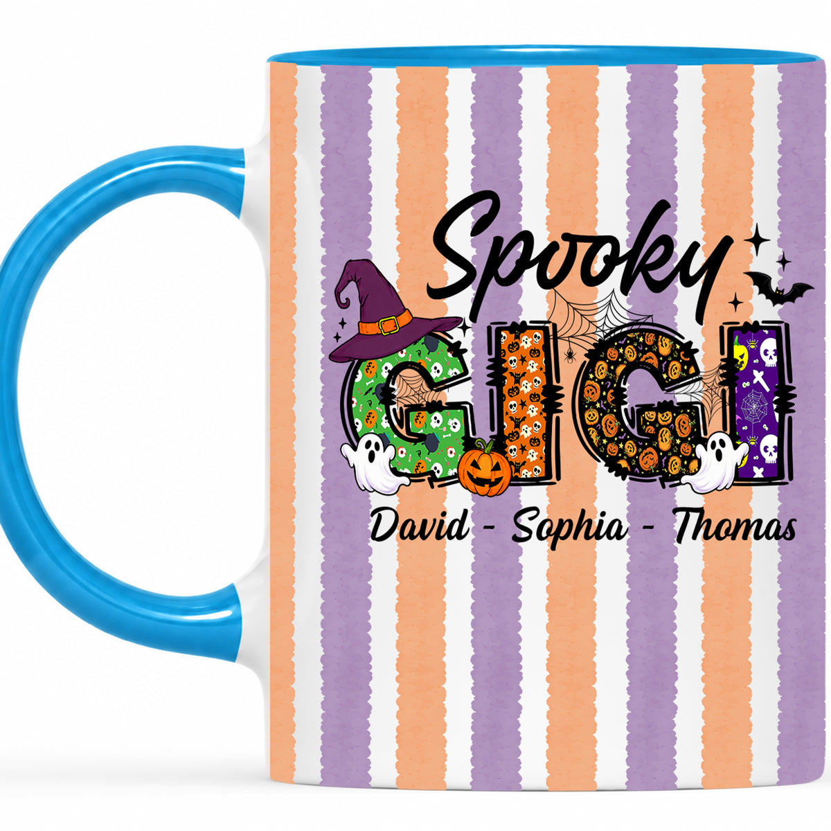 Personalized Halloween Accent Mug - Spooky Gigi Mug - Halloween Gift for Family Members
