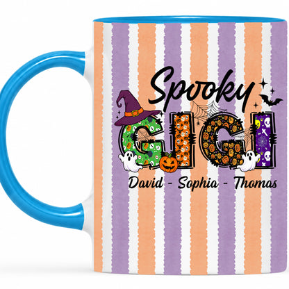 Personalized Halloween Accent Mug - Spooky Gigi Mug - Halloween Gift for Family Members