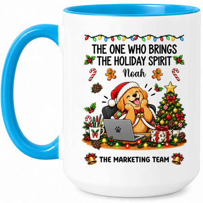 Personalized Christmas Mug for Coworkers - Custom Name Funny Office Coffee Cup - Christmas Gift for Coworkers, Colleagues