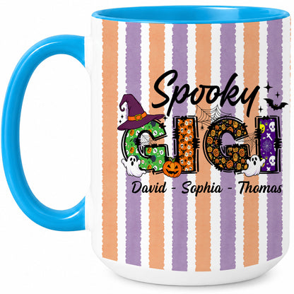Personalized Halloween Accent Mug - Spooky Gigi Mug - Halloween Gift for Family Members
