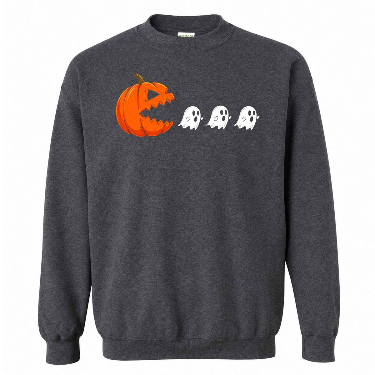 Pumpkin Ghost Graphic Halloween Sweatshirt, Spooky Season Jack O Lantern Shirt, Funny Halloween Gift