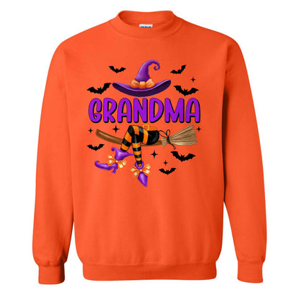 Personalized Halloween Witch Shirt - Grandma Witch T-Shirt Sweatshirt - Halloween Gift for Grandma, Mom