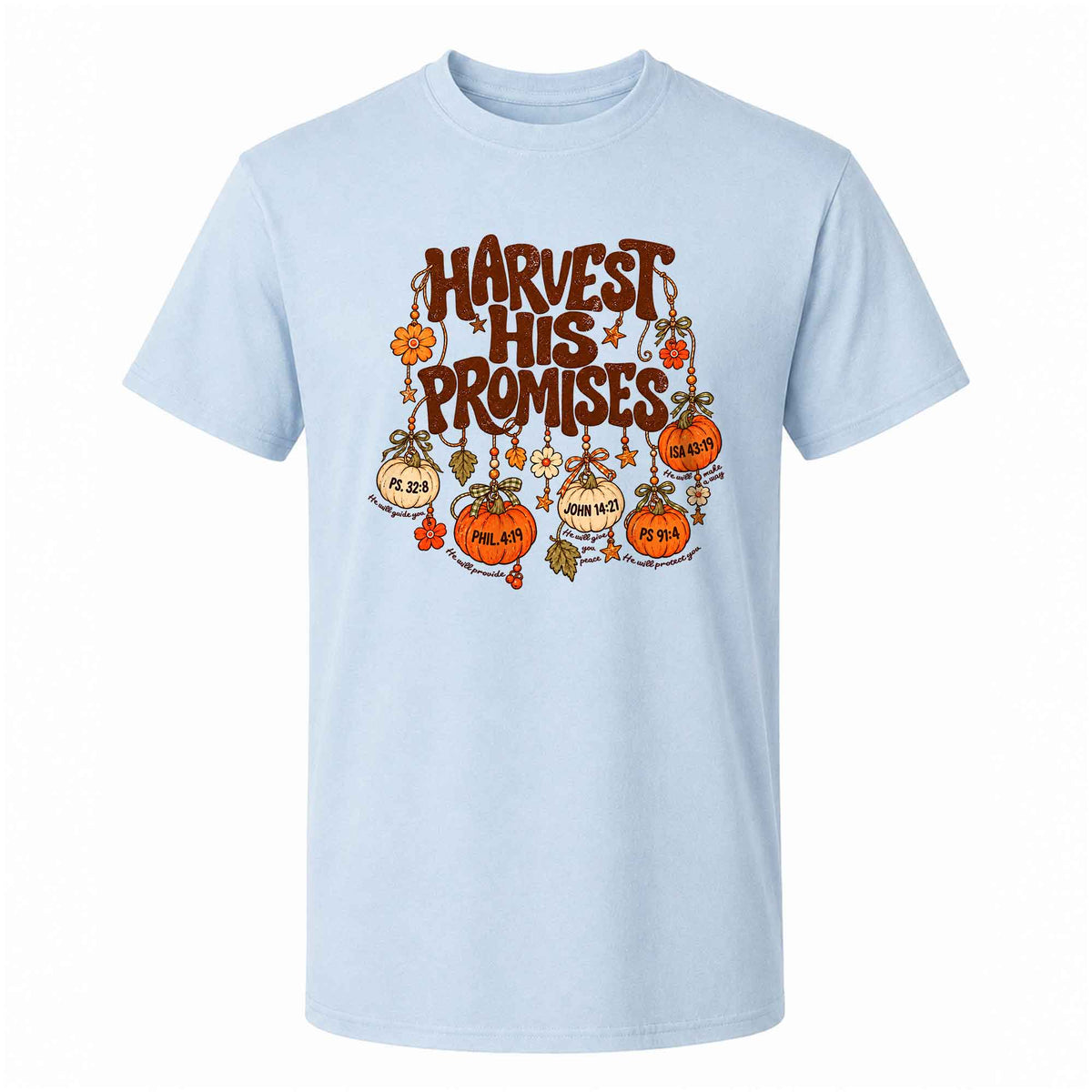 Thanksgiving Christian Shirt  - Harvest His Promises - Thanksgiving Gift for Friends, Self Gift