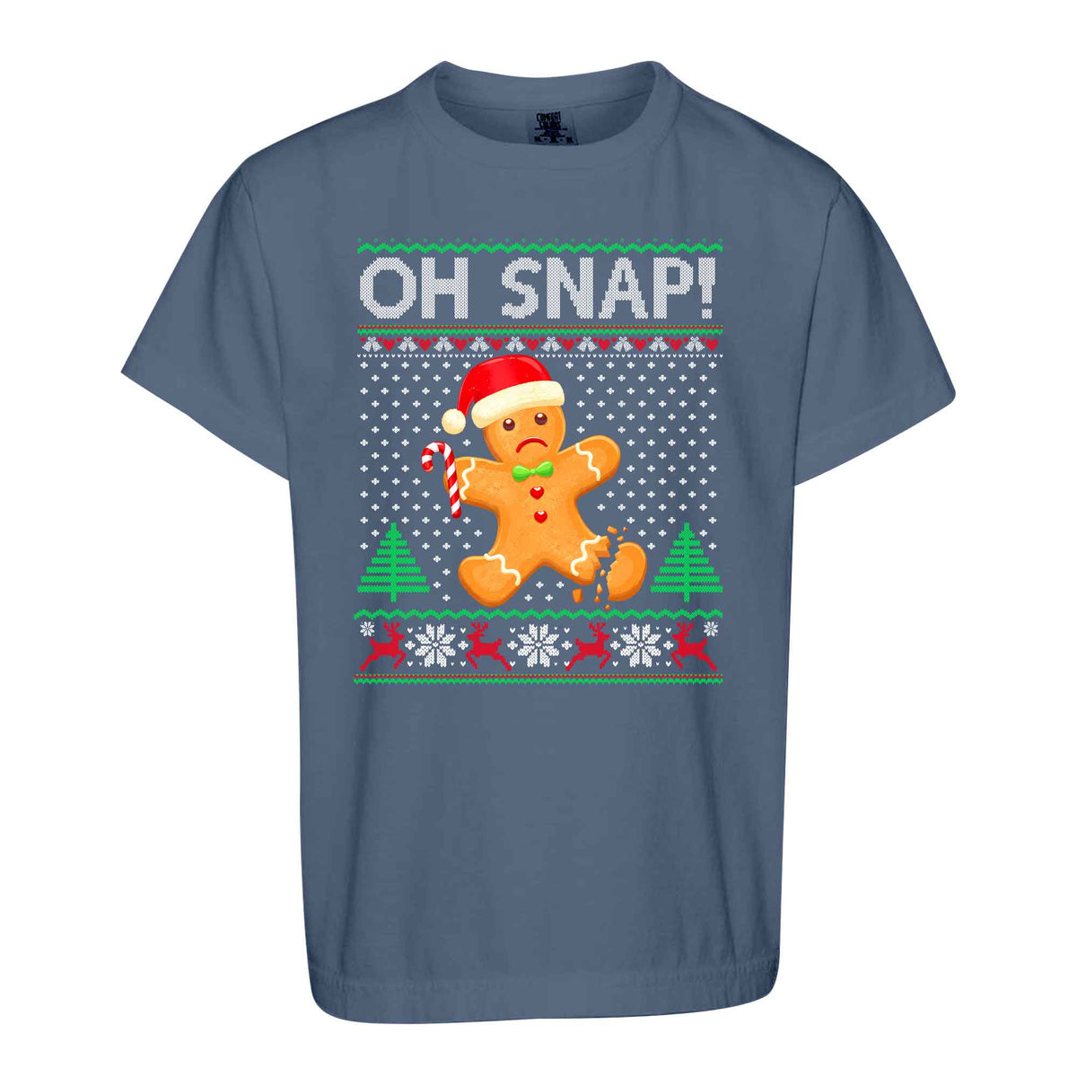 Funny Gingerbread Christmas Sweatshirt, Oh Snap Holiday Graphic Tee, Christmas Gift