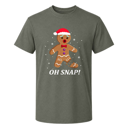 Funny Gingerbread Christmas Sweatshirt, Oh Snap Holiday Graphic Tee, Christmas Gift
