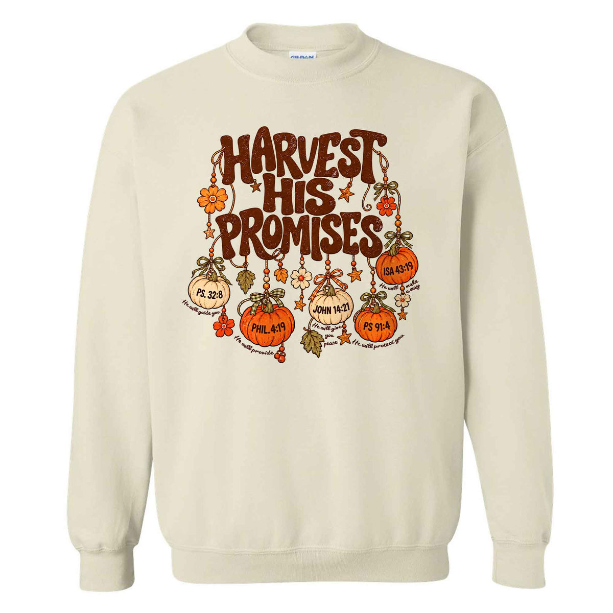 Thanksgiving Christian Shirt  - Harvest His Promises - Thanksgiving Gift for Friends, Self Gift