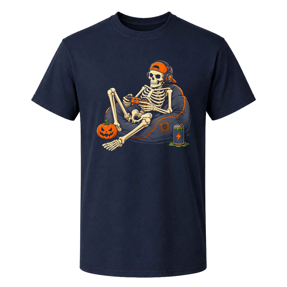 Skeleton Gamer Halloween Sweatshirt, Boys Pumpkin Gaming Shirt, Funny Halloween Gift
