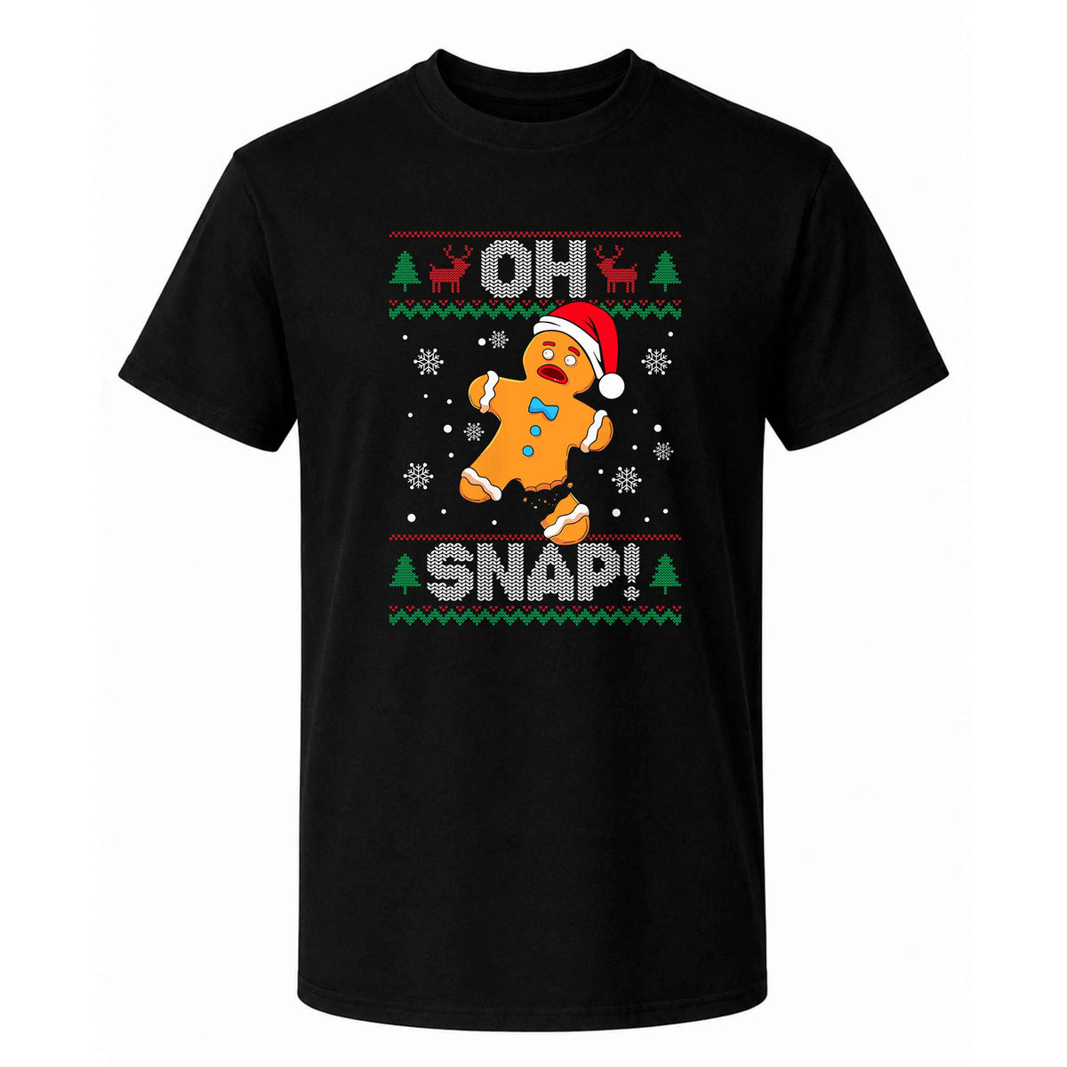 Funny Gingerbread Christmas Sweatshirt, Oh Snap Holiday Graphic Tee, Christmas Gift