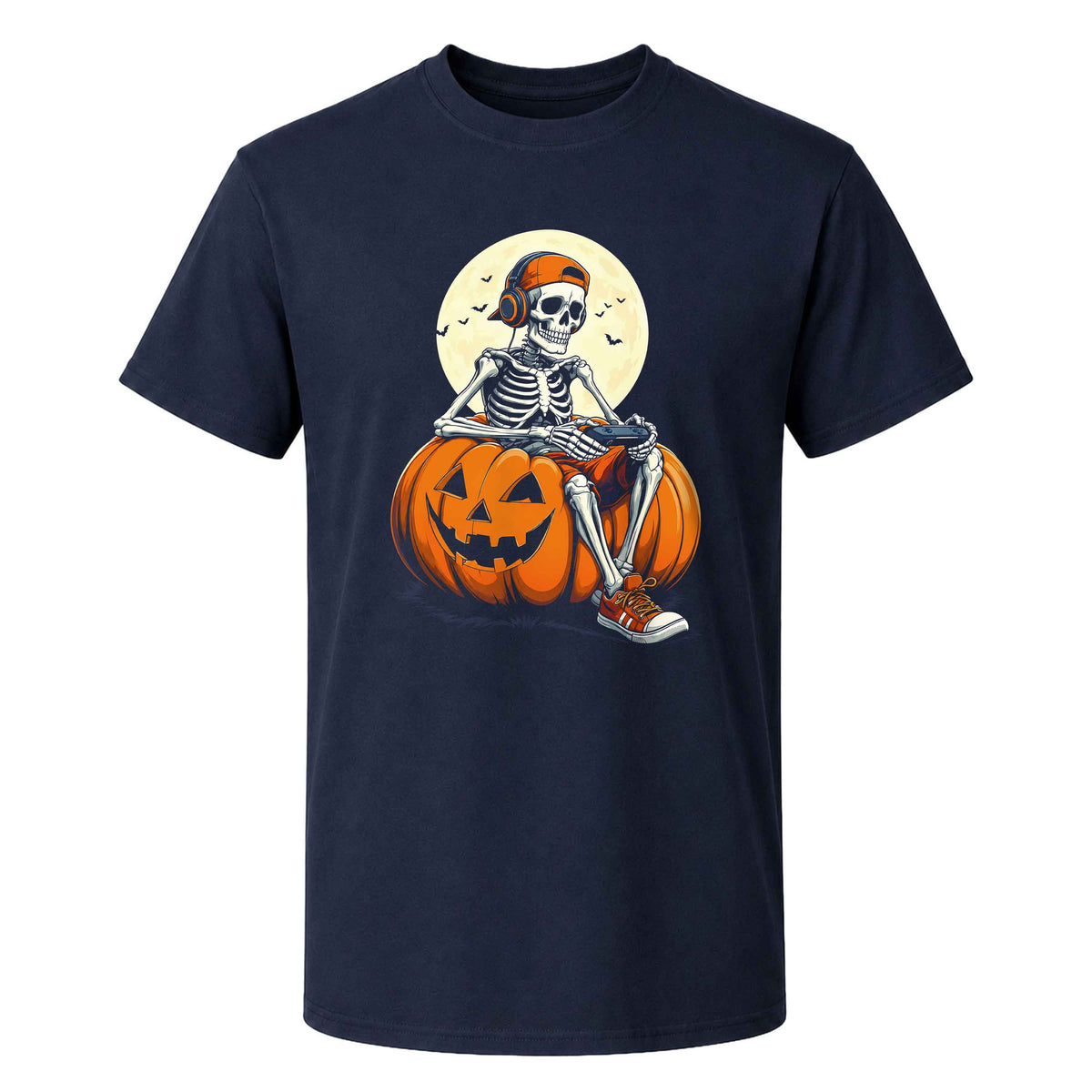 Skeleton Gamer Halloween Sweatshirt, Boys Pumpkin Gaming Shirt, Funny Halloween Gift