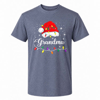 Personalized Family Christmas Shirts, Matching Santa Hat Tees, Custom Name Holiday Gift