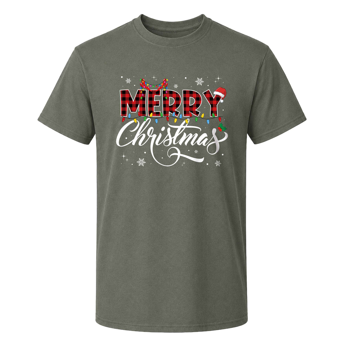 Matching Family Christmas Shirts, Merry Christmas Santa Hat Graphic Tees, Christmas Gift for Family