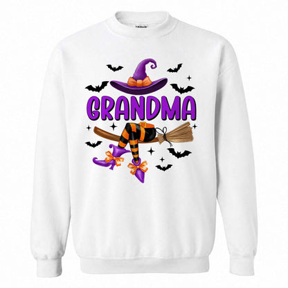 Personalized Halloween Witch Shirt - Grandma Witch T-Shirt Sweatshirt - Halloween Gift for Grandma, Mom