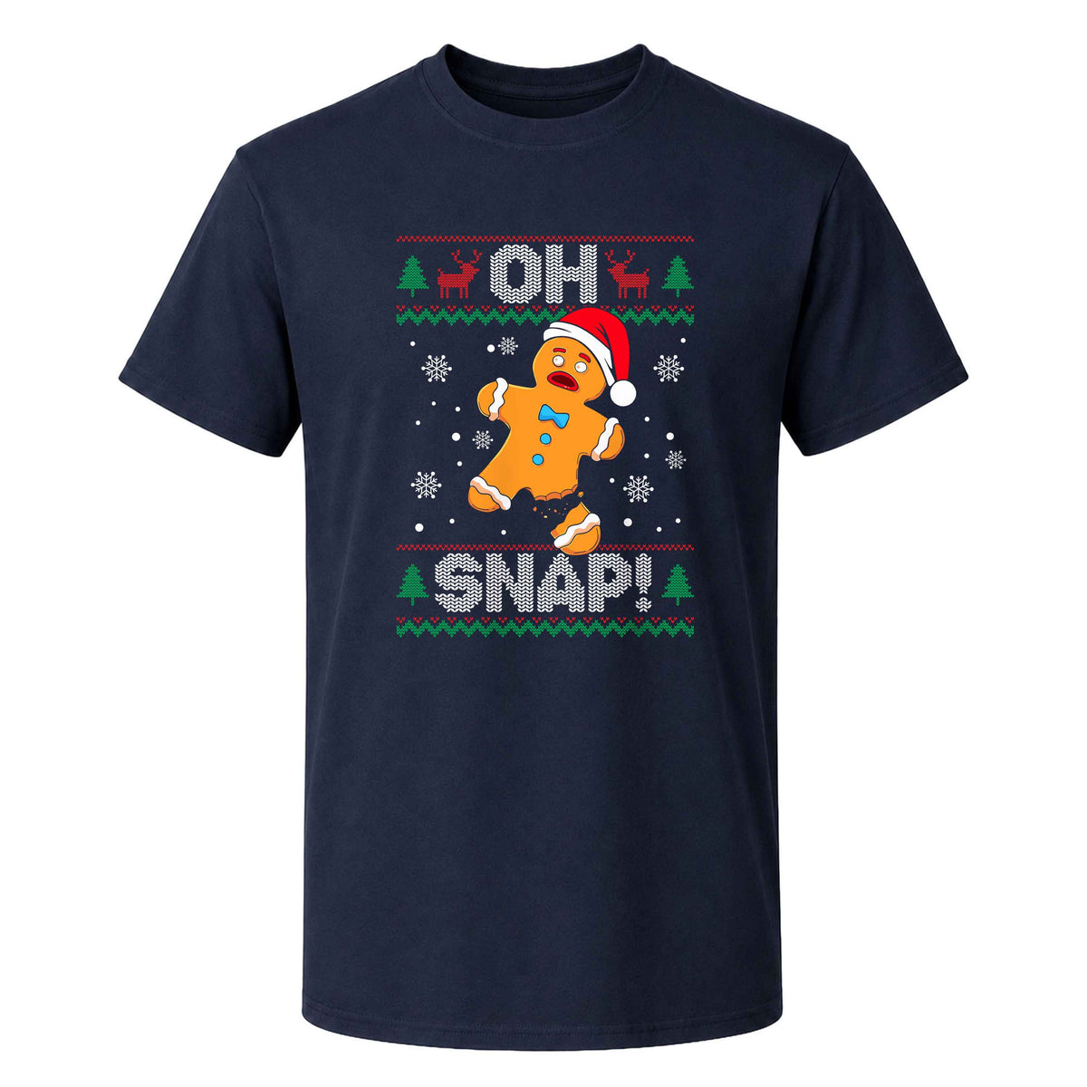 Funny Gingerbread Christmas Sweatshirt, Oh Snap Holiday Graphic Tee, Christmas Gift