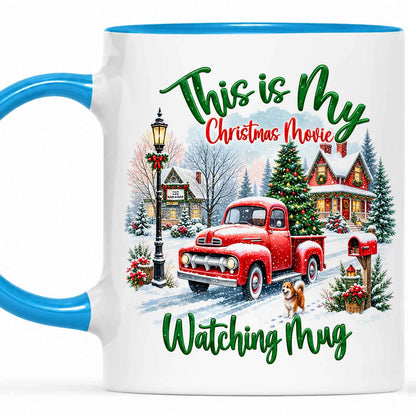 Christmas Movie Mug, Red Truck Christmas Tree Coffee Mug, Holiday Gift for Family