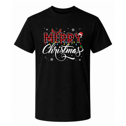 Matching Family Christmas Shirts, Merry Christmas Santa Hat Graphic Tees, Christmas Gift for Family