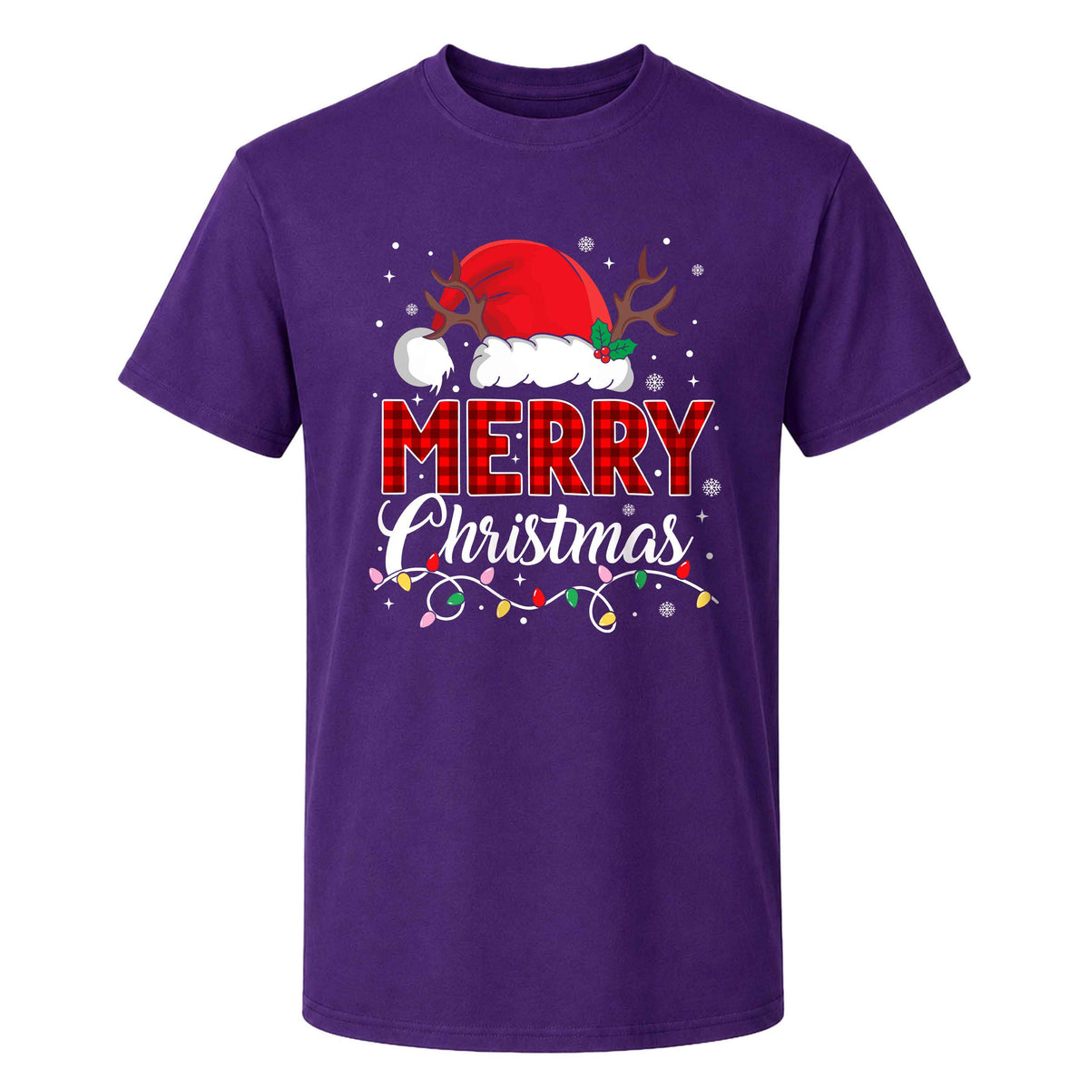Matching Family Christmas Shirts, Merry Christmas Santa Hat Graphic Tees, Christmas Gift for Family
