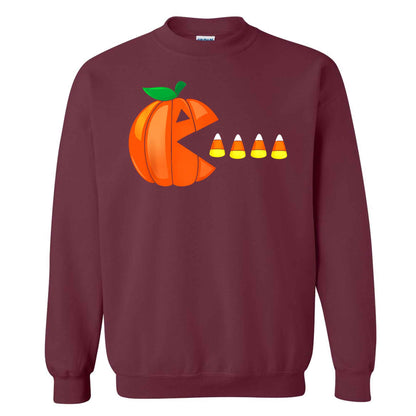 Pumpkin Ghost Graphic Halloween Sweatshirt, Spooky Season Jack O Lantern Shirt, Funny Halloween Gift