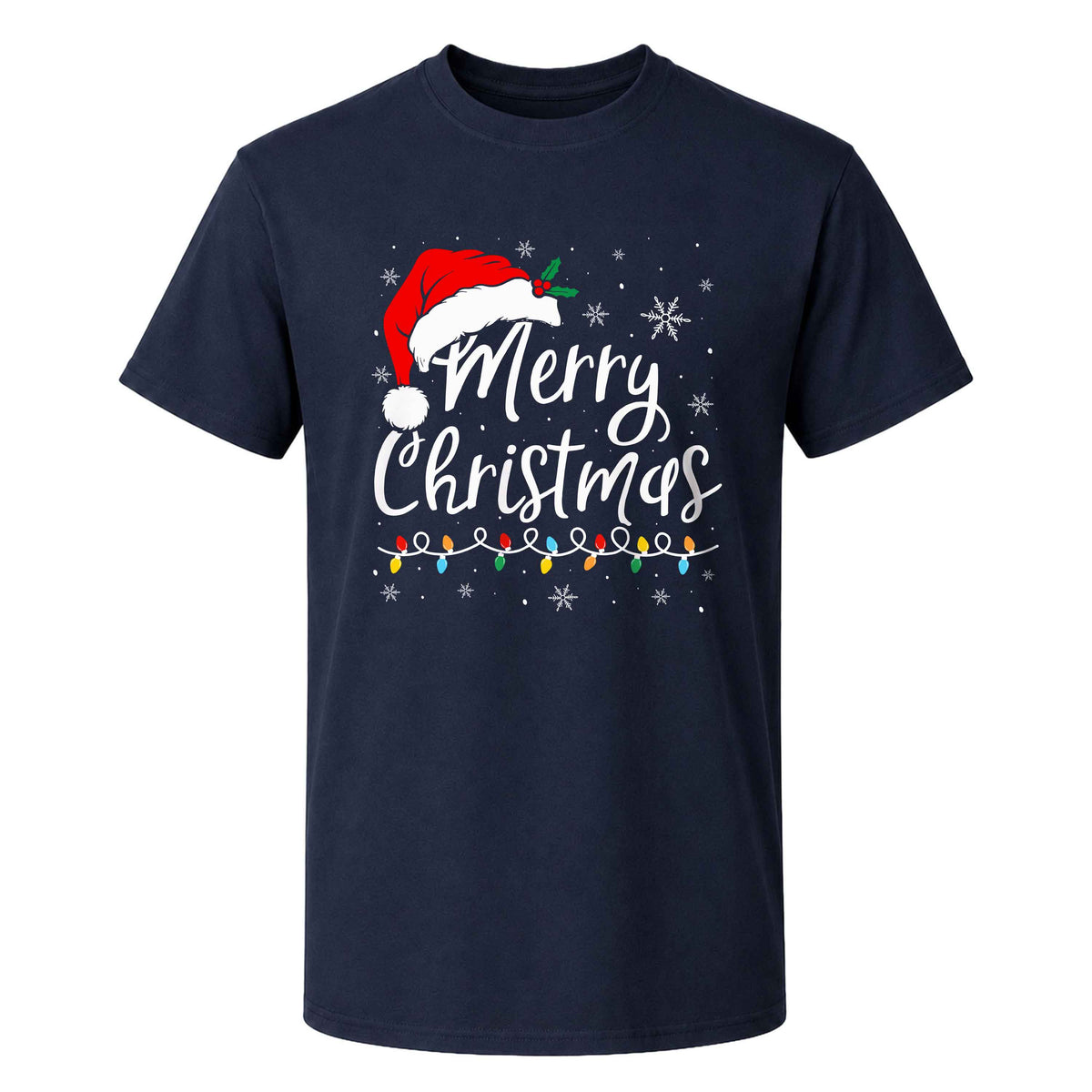 Matching Family Christmas Shirts, Merry Christmas Santa Hat Graphic Tees, Christmas Gift for Family