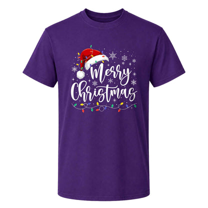 Matching Family Christmas Shirts, Merry Christmas Santa Hat Graphic Tees, Christmas Gift for Family
