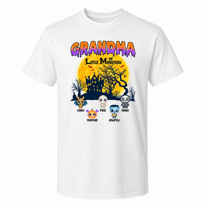 Personalized Grandma Monster Halloween Sweatshirt, Custom Characters & Names Halloween Family Gift