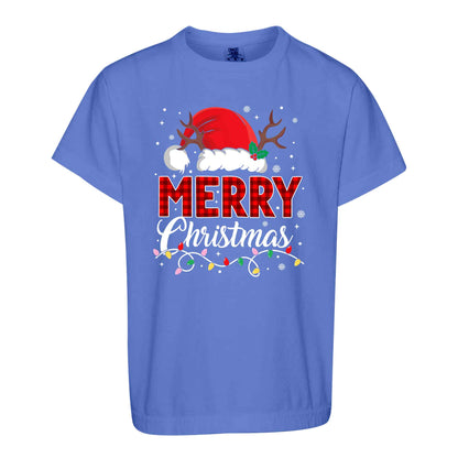 Matching Family Christmas Shirts, Merry Christmas Santa Hat Graphic Tees, Christmas Gift for Family