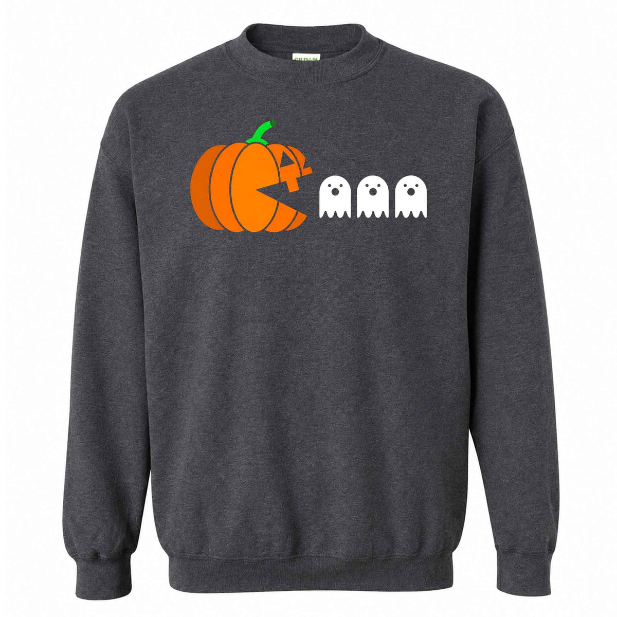 Pumpkin Ghost Graphic Halloween Sweatshirt, Spooky Season Jack O Lantern Shirt, Funny Halloween Gift