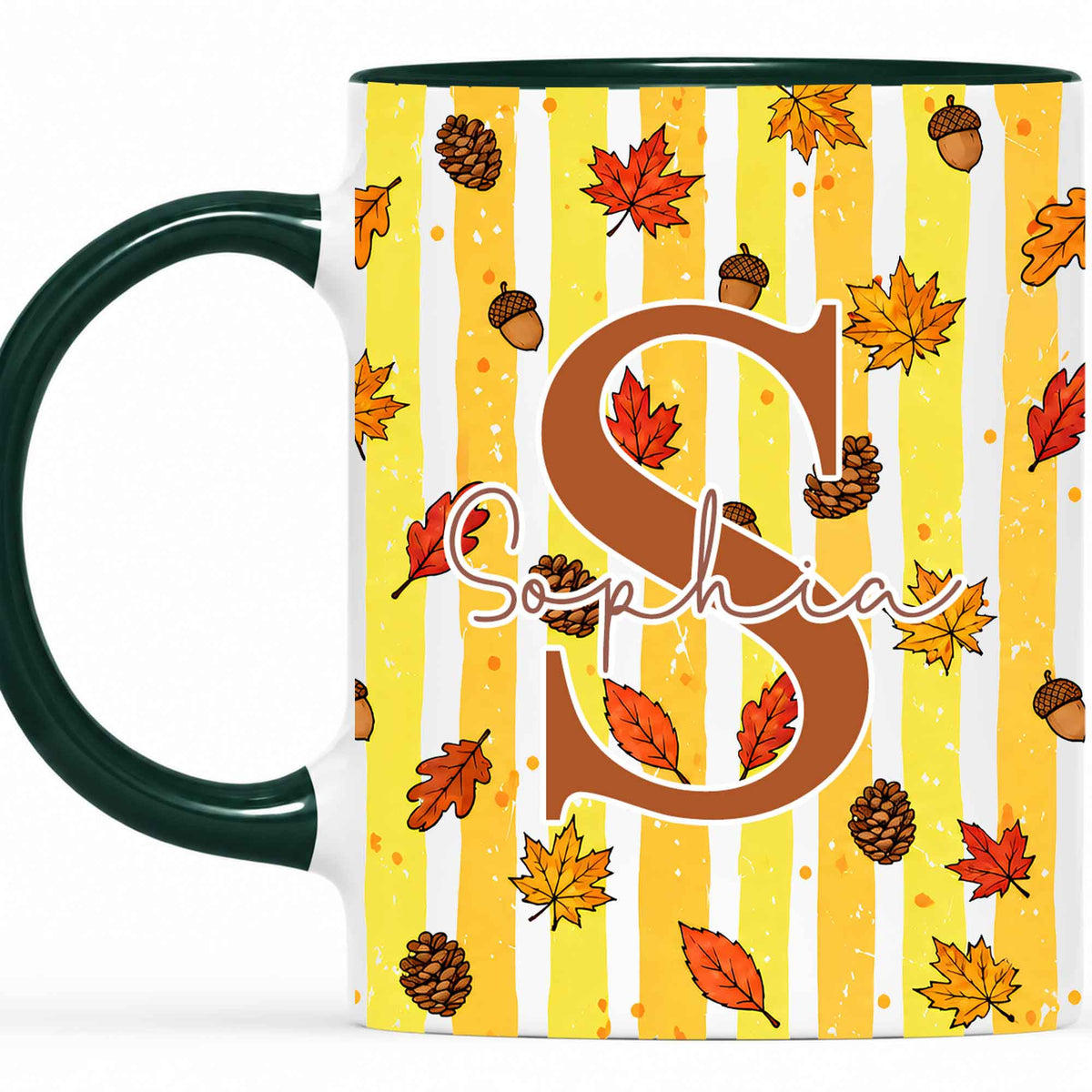 Personalized Thanksgiving Mug - Custom Name Fall Pumpkin Mug - Thanksgiving Gift for Friends, Self Gift