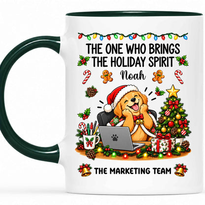 Personalized Christmas Mug for Coworkers - Custom Name Funny Office Coffee Cup - Christmas Gift for Coworkers, Colleagues