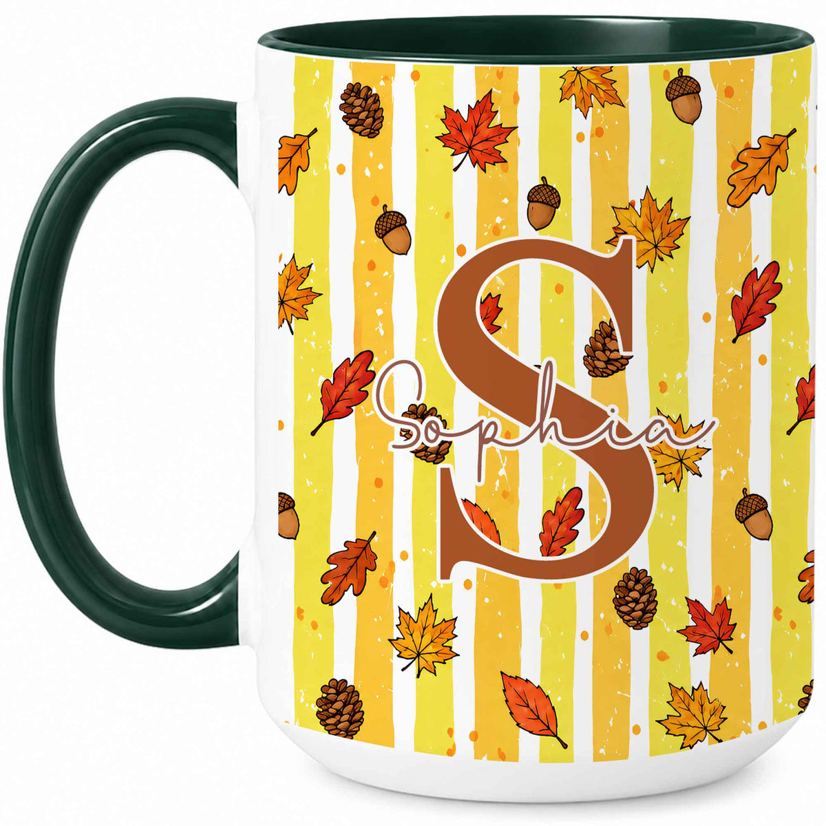 Personalized Thanksgiving Mug - Custom Name Fall Pumpkin Mug - Thanksgiving Gift for Friends, Self Gift