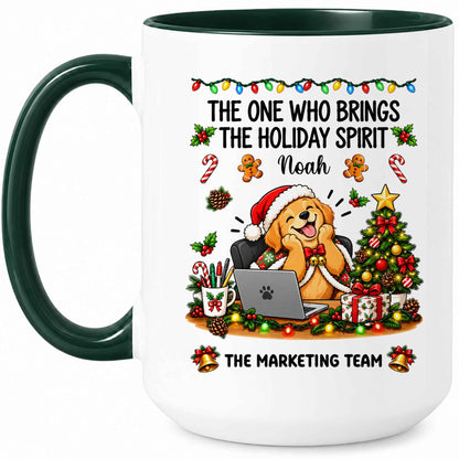 Personalized Christmas Mug for Coworkers - Custom Name Funny Office Coffee Cup - Christmas Gift for Coworkers, Colleagues