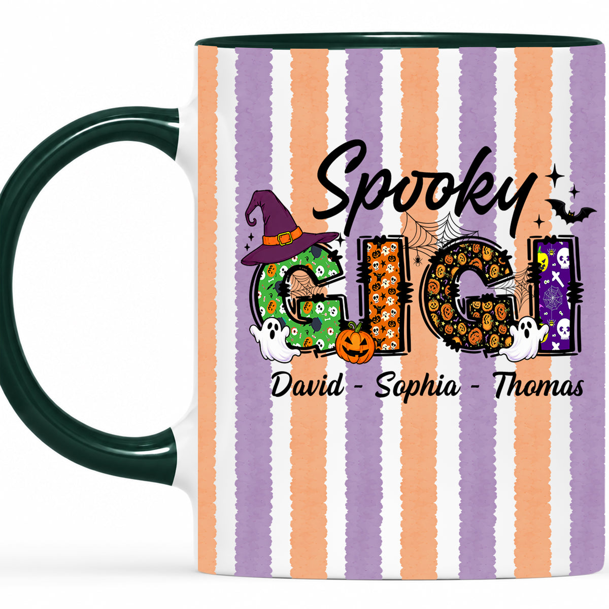 Personalized Halloween Accent Mug - Spooky Gigi Mug - Halloween Gift for Family Members