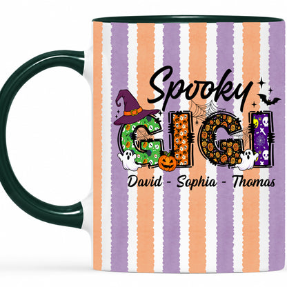 Personalized Halloween Accent Mug - Spooky Gigi Mug - Halloween Gift for Family Members