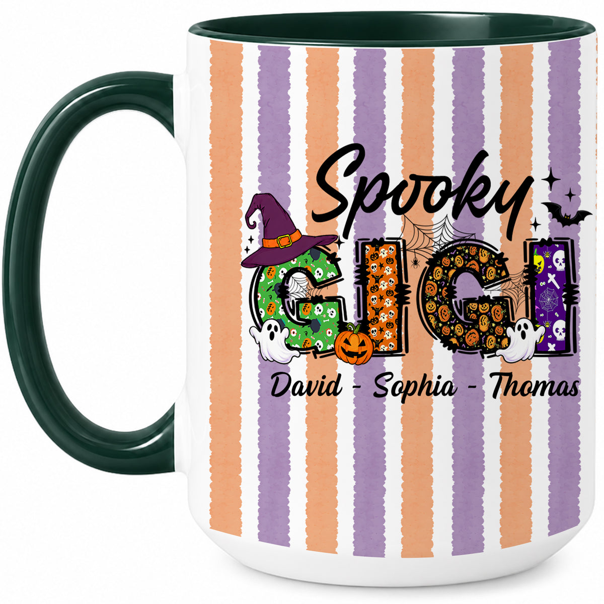 Personalized Halloween Accent Mug - Spooky Gigi Mug - Halloween Gift for Family Members