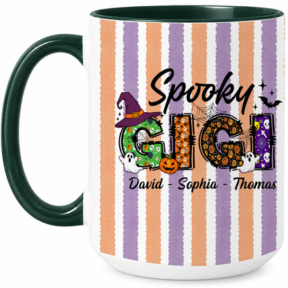 Personalized Halloween Accent Mug - Spooky Gigi Mug - Halloween Gift for Family Members