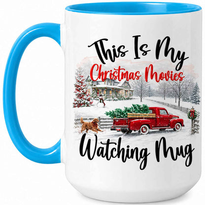 Christmas Movie Mug, Red Truck Christmas Tree Coffee Mug, Holiday Gift for Family