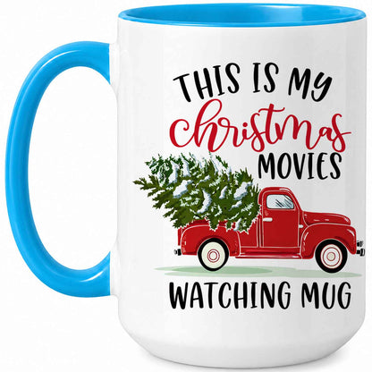 Christmas Movie Mug, Red Truck Christmas Tree Coffee Mug, Holiday Gift for Family