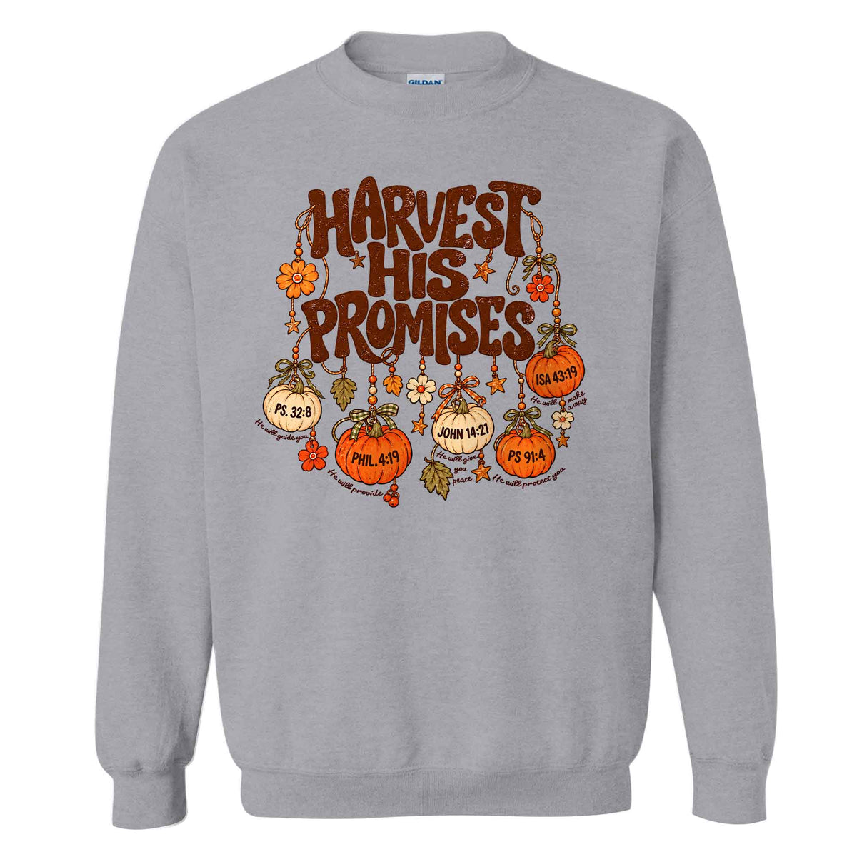 Thanksgiving Christian Shirt  - Harvest His Promises - Thanksgiving Gift for Friends, Self Gift