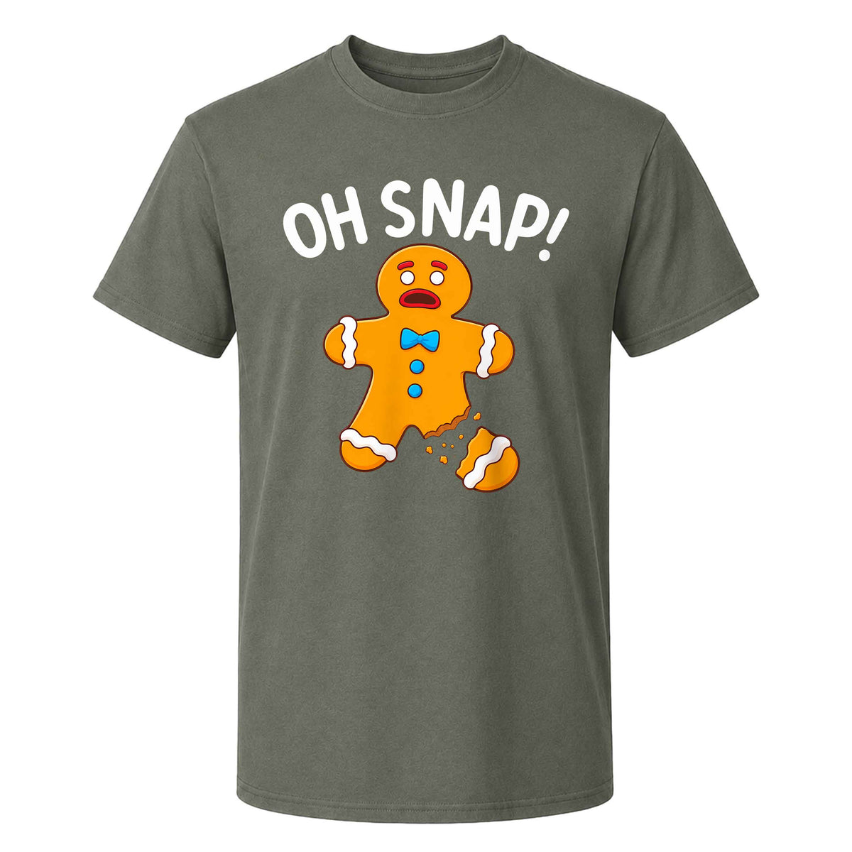Funny Gingerbread Christmas Sweatshirt, Oh Snap Holiday Graphic Tee, Christmas Gift