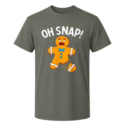 Funny Gingerbread Christmas Sweatshirt, Oh Snap Holiday Graphic Tee, Christmas Gift