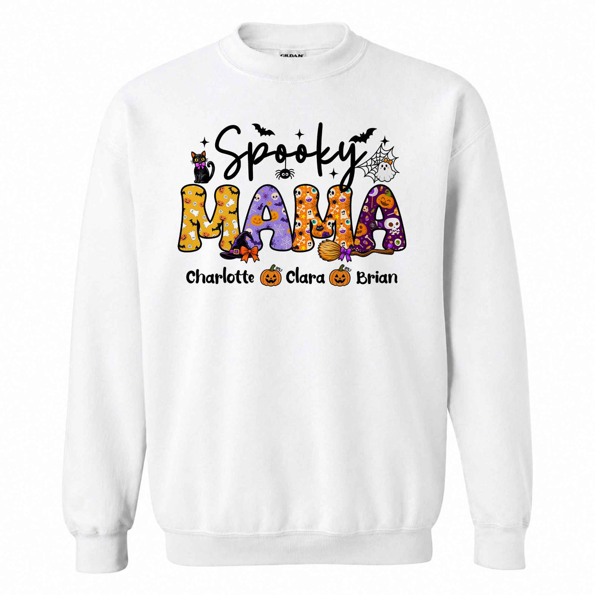 Personalized Halloween Shirt - Spooky Mama - Halloween Gift for Mom & Grandma