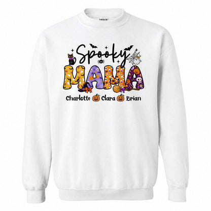 Personalized Halloween Shirt - Spooky Mama - Halloween Gift for Mom & Grandma