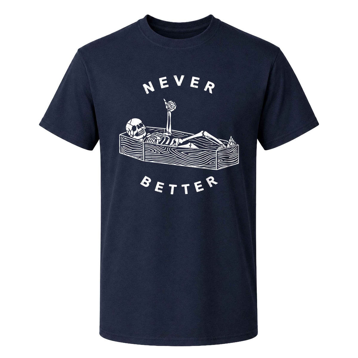 Funny Skeleton Coffee Halloween Sweatshirt, Never Better Graphic, Halloween Gift