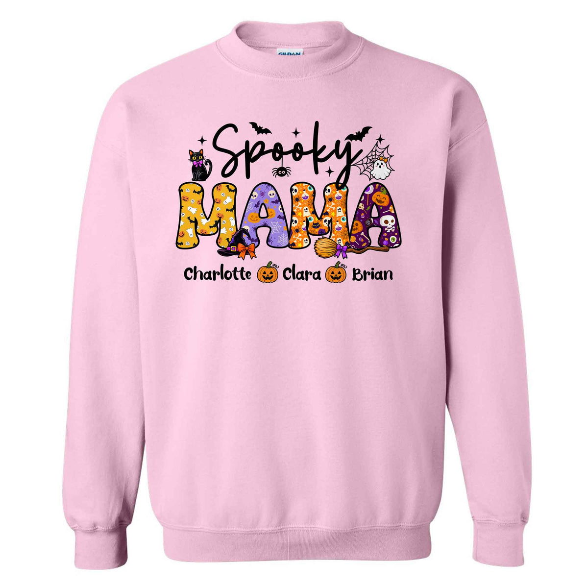 Personalized Halloween Shirt - Spooky Mama - Halloween Gift for Mom & Grandma