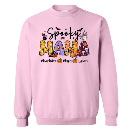 Personalized Halloween Shirt - Spooky Mama - Halloween Gift for Mom & Grandma