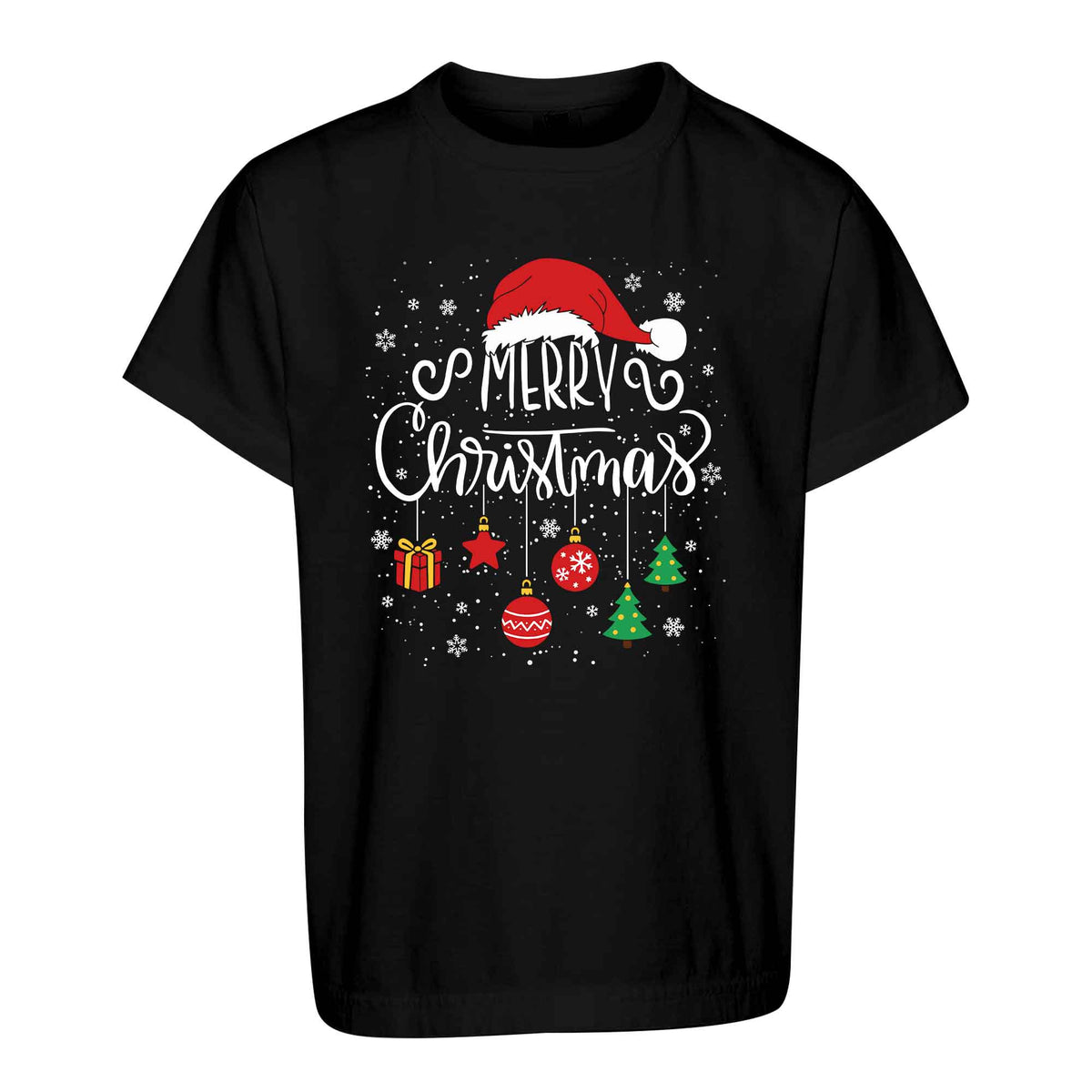 Matching Family Christmas Shirts, Merry Christmas Santa Hat Graphic Tees, Christmas Gift for Family