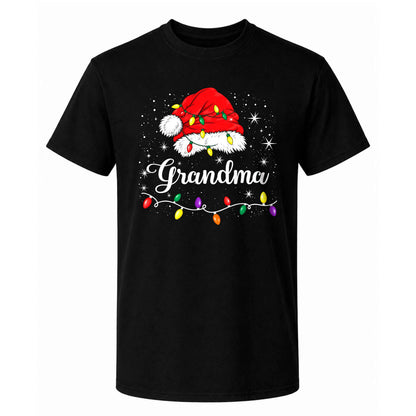 Personalized Family Christmas Shirts, Matching Santa Hat Tees, Custom Name Holiday Gift